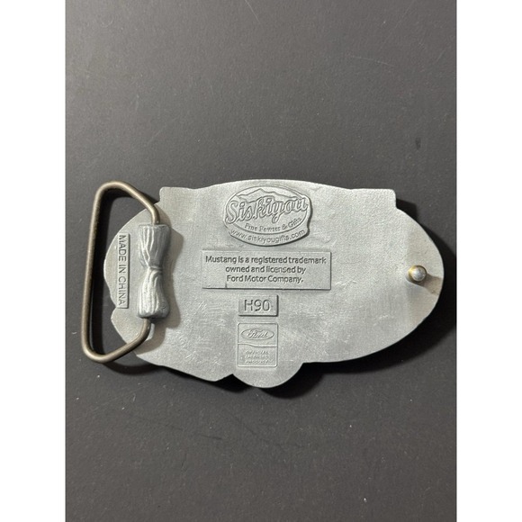 Vintage‎ Ford Mustang Metal Belt Buckle - Picture 5 of 6